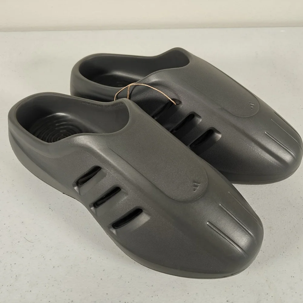 Adidas Adifom Iiinfinity Men's Mule Clogs Grey Slip On Shoes Size 12 JI0402